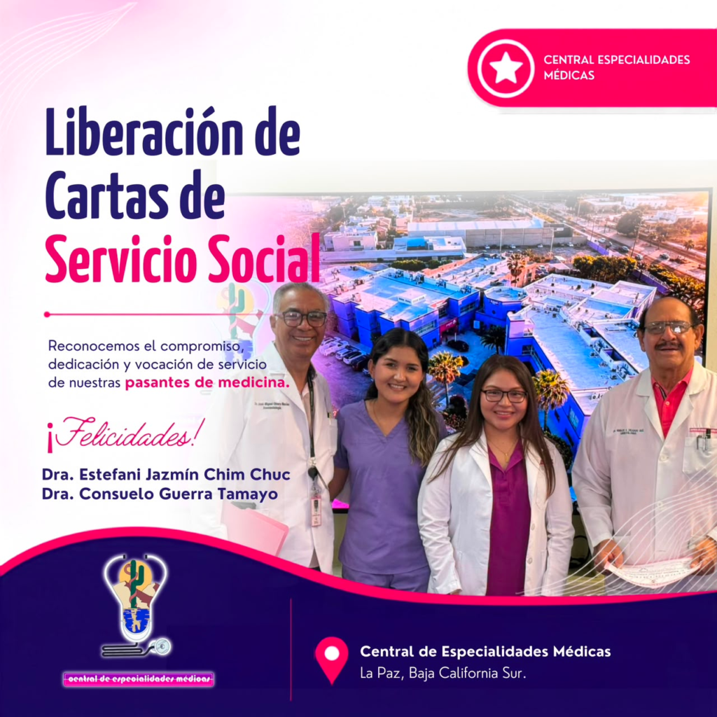 central de especialidades medicas entrega cartas de liberacion de servicio social.webp